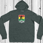 Aloha Rasta Surfing Icon Hoodie - Lightweight Relaxed Fit