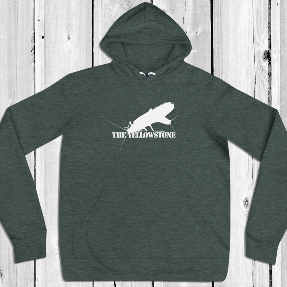 Yellowstone River Salmonfly Hoodie - Lightweight Relaxed Fit