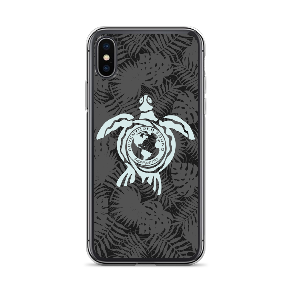 Sea Turtle Honu Logo Palm Fronds iPhone Case