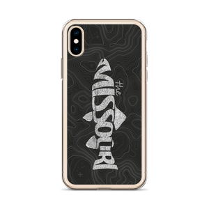 Missouri River Trout Topo iPhone Case