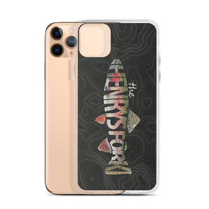 Henrys Fork Rainbow Trout Topo iPhone Case