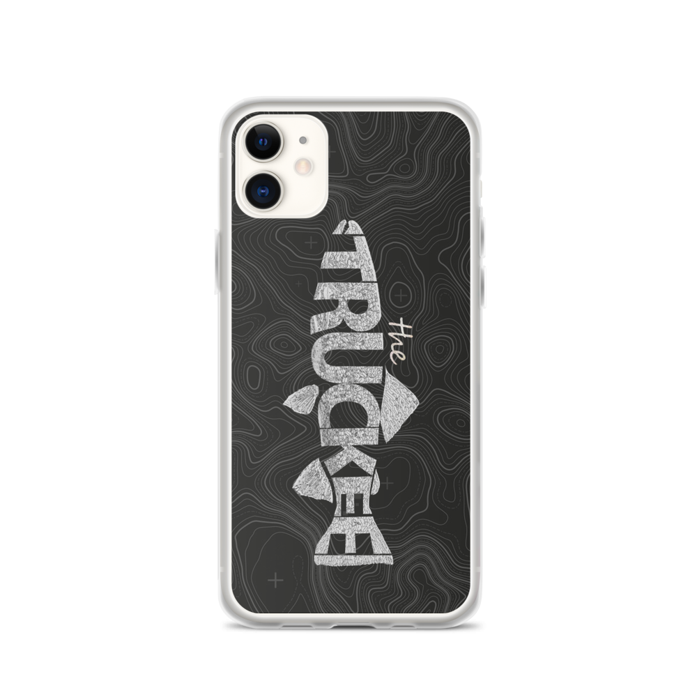 Truckee River Trout Topo iPhone Case