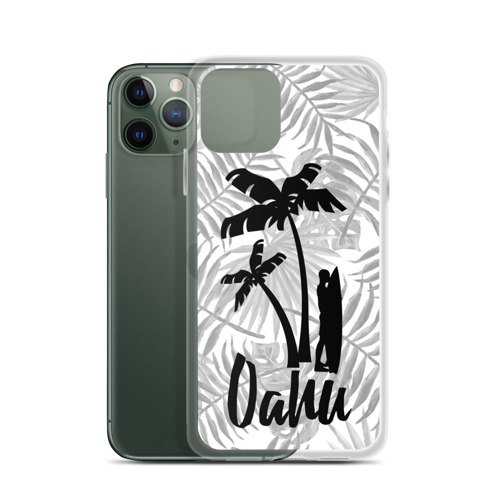 Oahu Palm Surfer iPhone Case