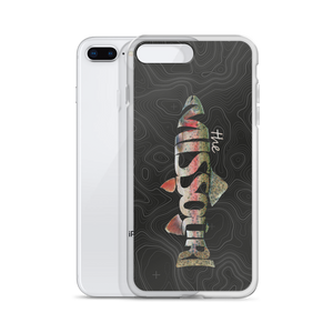 Missouri River Rainbow Trout Topo iPhone Case