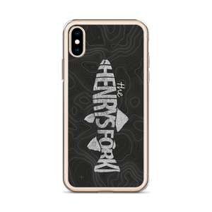 Henrys Fork Trout Topo iPhone Case