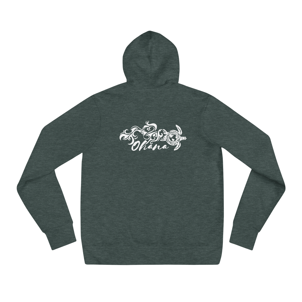 Ohana Sea Turtle Hoodie (back graphic) - Lightweight Relaxed Fit