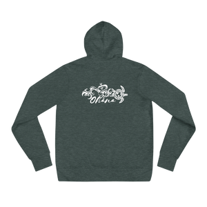 Ohana Sea Turtle Hoodie (back graphic) - Lightweight Relaxed Fit