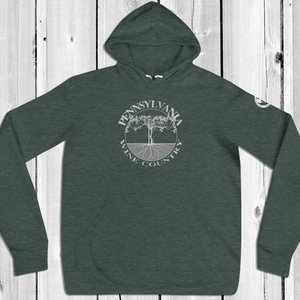 Pennsylvania Wine Country Vineyard Hoodie - Lightweight Relaxed Fit