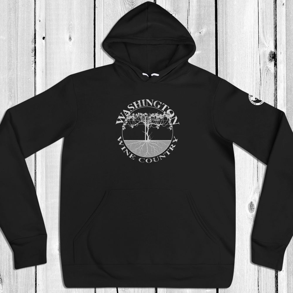 Washington Wine Country Vineyard Hoodie - Lightweight Relaxed Fit