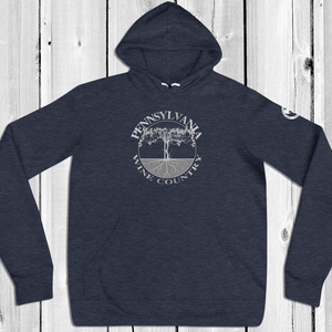 Pennsylvania Wine Country Vineyard Hoodie - Lightweight Relaxed Fit